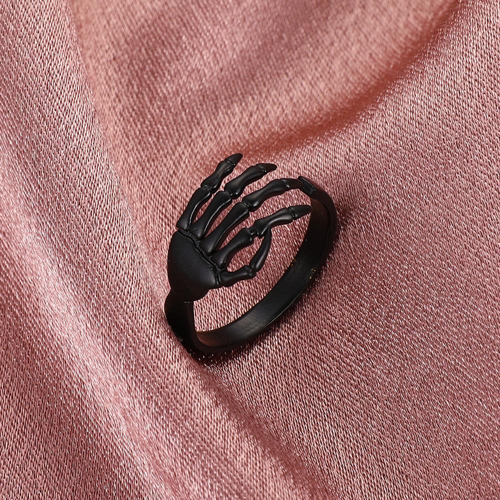 Retro old-fashioned open hand claw ring punk gothic adjustable claw ring ins cold hand jewelry female