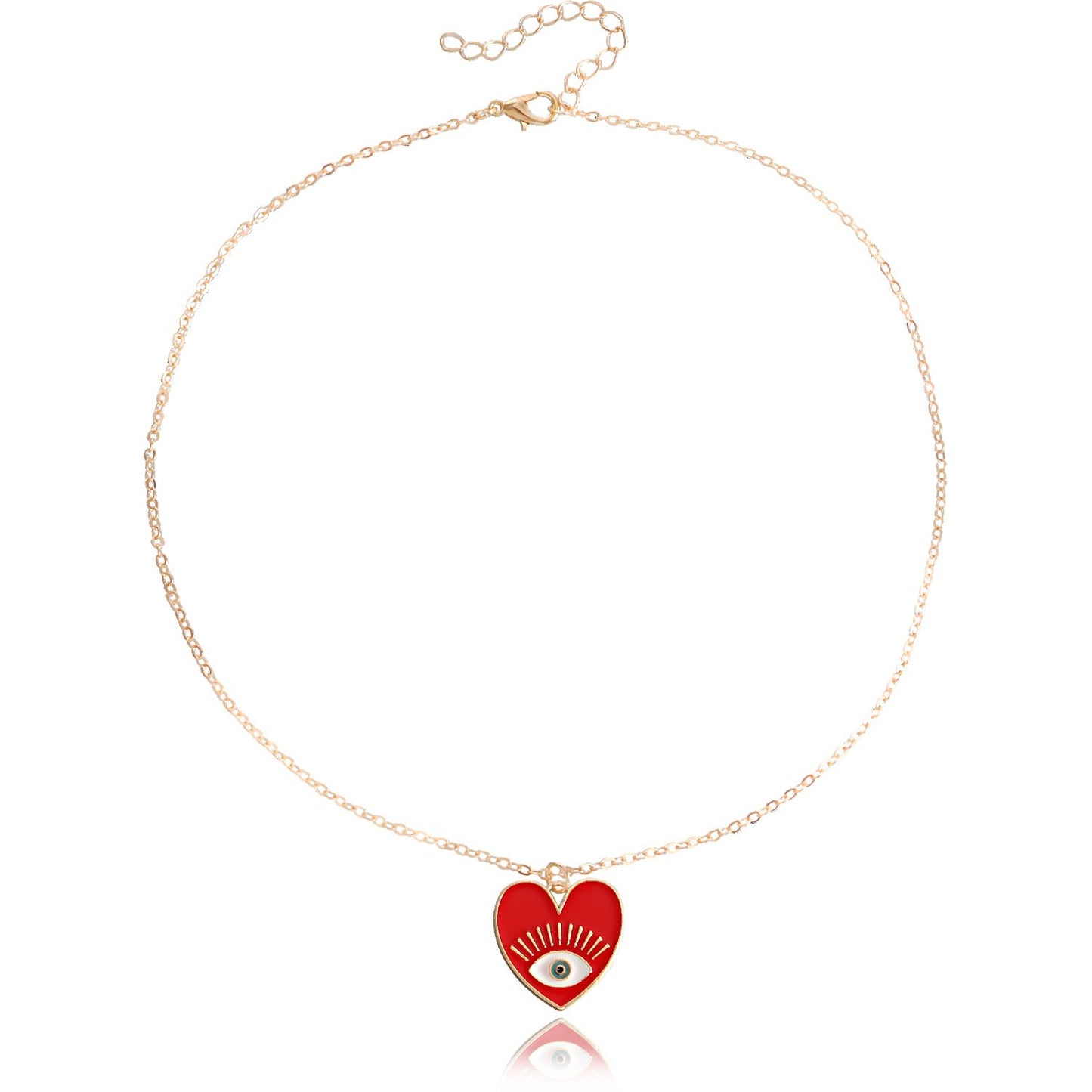 Jewelry Simple and Versatile Eye Pendant Necklace Female Personality Devil's Eye Fashion Love Necklace