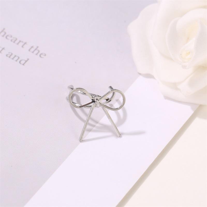 Temperament Girl Bowknot Earbone Clip Simple Sweet Cute No Pierced Earrings Ear Clip