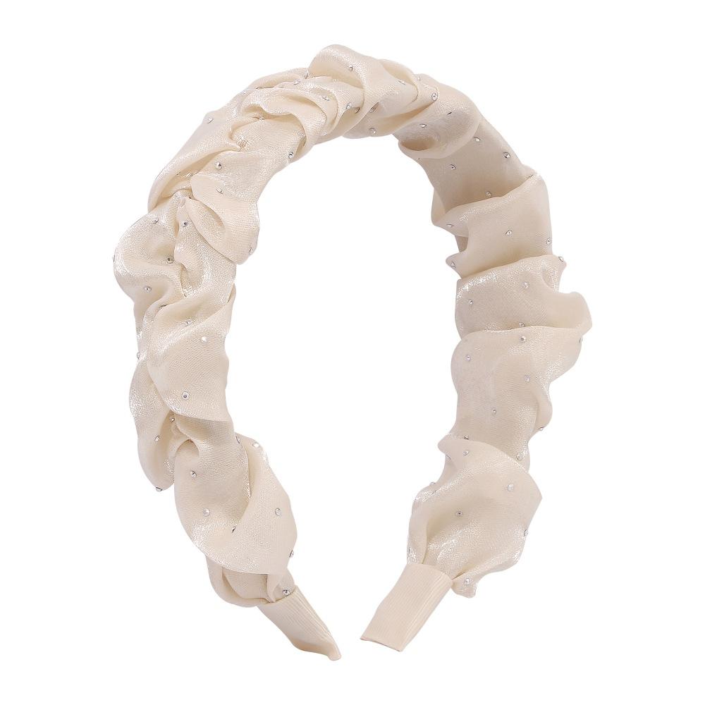 F3798 trendy temperament pleated headband elegant age-reducing fabric hair accessories hair accessories retro pressure hair headband female