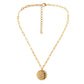 Niche Fashion Simple Personality Ladies Metal Moon Star Coin Pendant Necklace