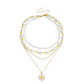 Jewelry fashion commuter temperament imitation pearl necklace hot girl multi-layer cool flower beaded necklace