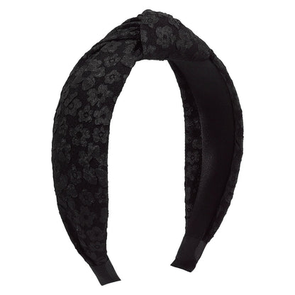 F5157 Sweet Girl Heart Lace Flower Fashion Headband French Simple Knotted Geometric Cute Outer Headband