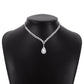 N1874 Exquisite Claw Chain Drop Diamond Necklace Light Luxury Romantic Retro Elegant Geometric Temperament Clavicle Chain