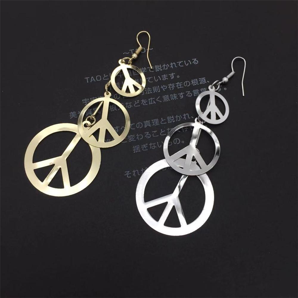 Peace Sign Size String Fashion Ladies Earrings Vintage Earrings