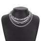 N1412 Multi-layered wear personality mix and match necklace exaggerated punk modern necklace geometric creative necklace