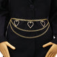 Fashion Jewelry Bikini Creative Diamond Heart Pendant Body Chain Personality Geometric Waist Chain