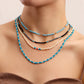 Bead necklace female ins simple necklace personality cute French jewelry sweet beaded choker collar