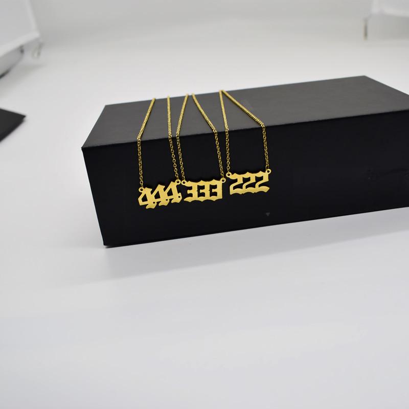 Personalized number number 111999 stainless steel pendant necklace female student couple party gift