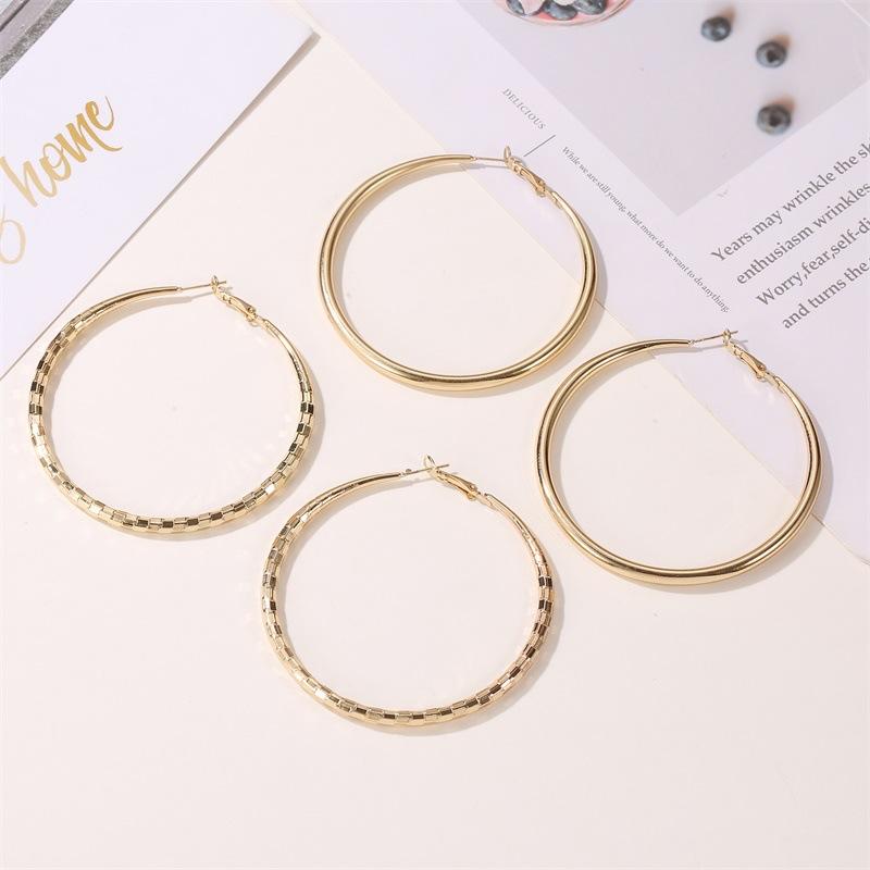 Earrings simple fashion exaggerated big earrings punk street style trendy earrings temperament earrings