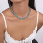 N179 Bohemian Double Layer Necklace Devil's Eye Beaded Creative Necklace Punk Trendy Women's Necklace