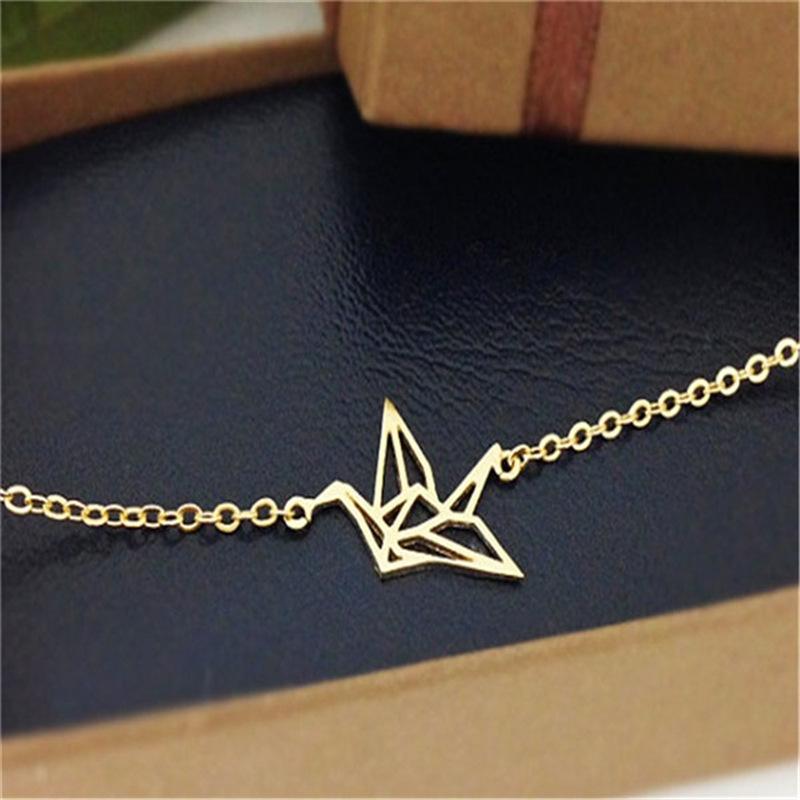 Personality Fashion Lucky Thousand Paper Crane Small Animal Bracelet Bracelet Jewelry