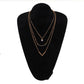 Women's Zircon Necklace Cheap Simple Necklace Exquisite V-shaped Alloy Pendant Clavicle Chain