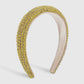 F396 Light Luxury Baroque Geometric Headband Thick Sponge Full Drill Temperament Headband High Skull Top Personalized Hair Accessories
