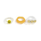 Jewelry Exaggerated Diversified Smiley Woven Set Ring Female Simple Geometric Round Jewelry