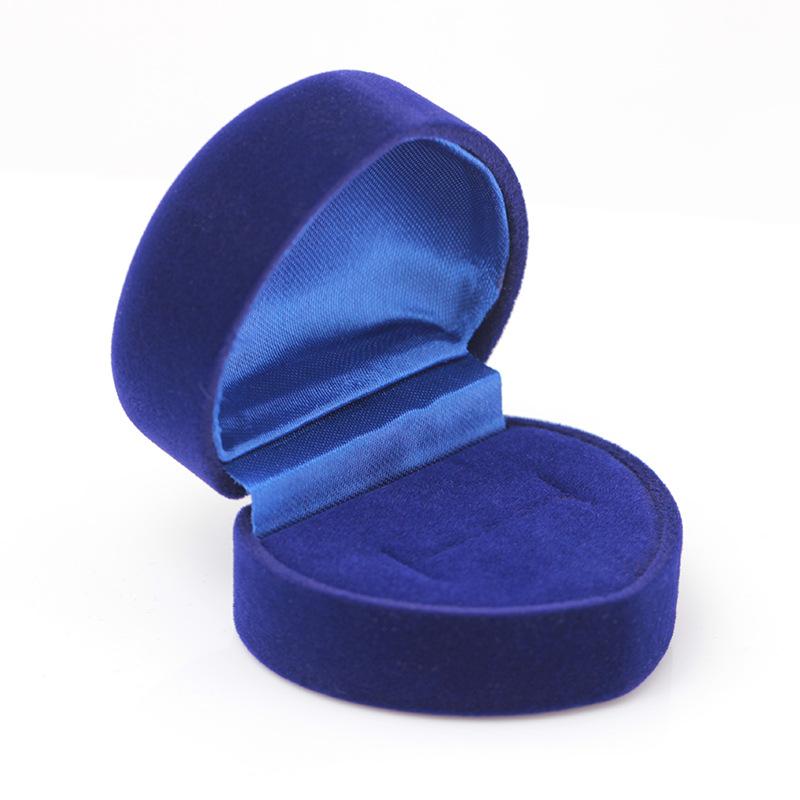 Exquisite velvet gift box jewelry box necklace box heart-shaped jewelry box earring ring box