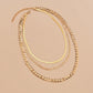 Popular fashion personality retro simple multi-layer women's necklace combination jewelry