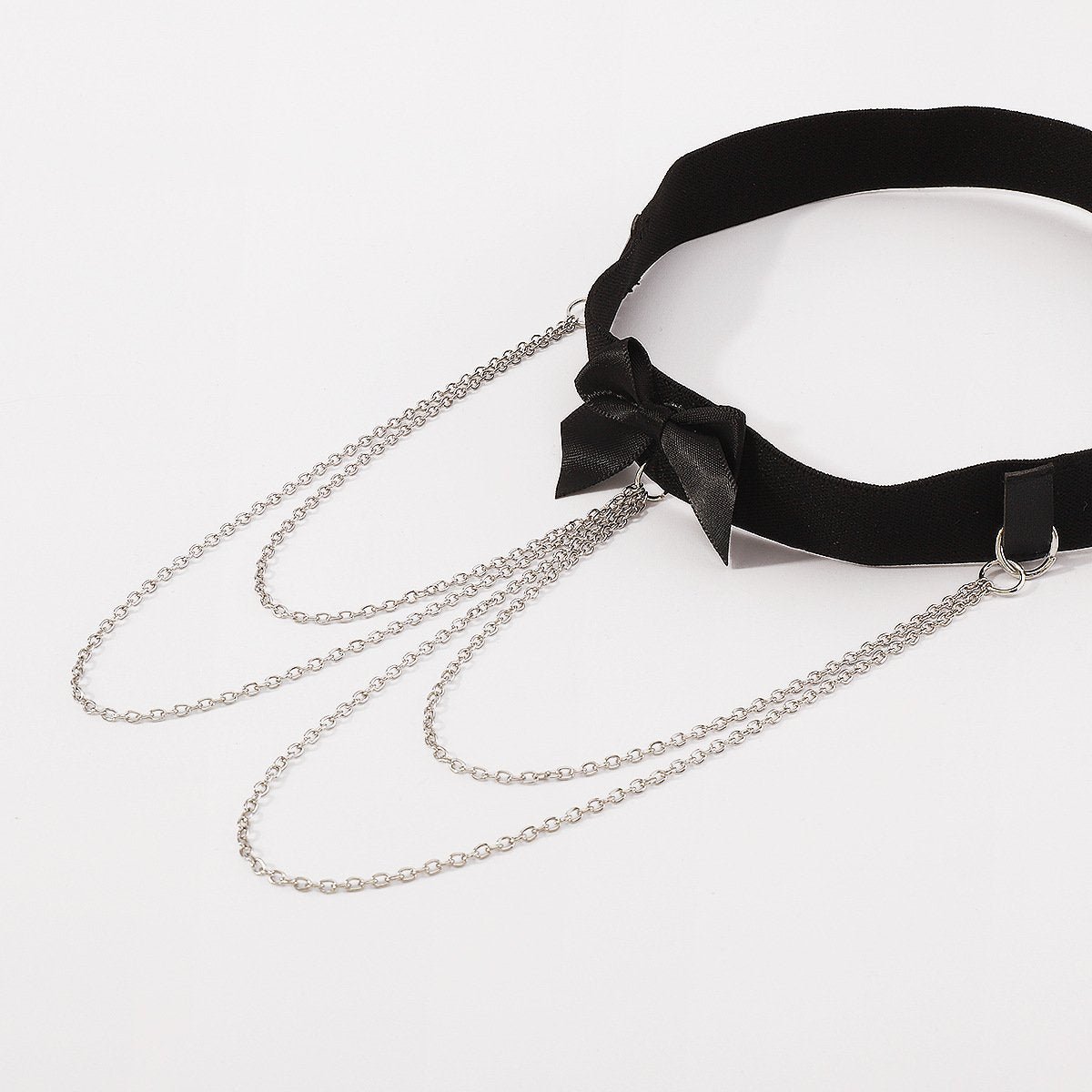 C353 Night Sexy Fashion Leg Ring Elastic Belt Bowknot Chain Tassel Leg Chain Ankle Ring Female