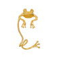 Fashion Metal Frog Holeless Ear Clip Ethnic Creative Retro Animal Ear Hanging Do Old Earrings Female