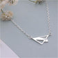 Popular Necklace Small Airplane Necklace Alloy Plating Hollow Airplane Pendant Necklace