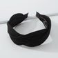F3896 Fashion wide-brimmed hair accessories trend temperament simple cross non-slip solid color fabric headband
