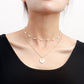 Jewelry Fashion Double Imitation Pearl LOVE Rose Pendant Necklace Women's Trendy Matching Accessories