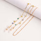 Glasses Jewelry Drip Oil Color Heart Geometric Flower Mask Accessories Glasses Chain Female