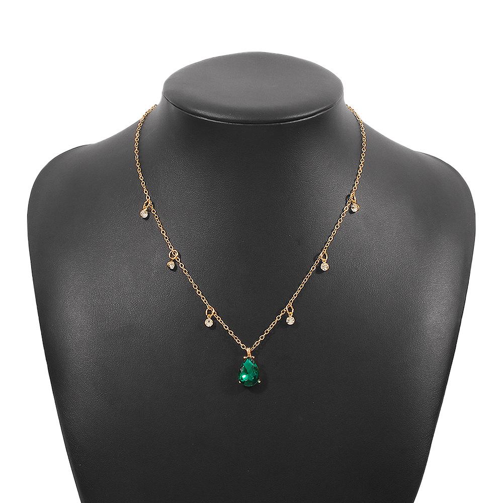 N9814 Exquisite Temperament Necklace Literary Simple Retro Necklace Ladies Elegant Diamond Necklace Female