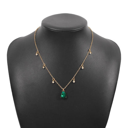 N9814 Exquisite Temperament Necklace Literary Simple Retro Necklace Ladies Elegant Diamond Necklace Female