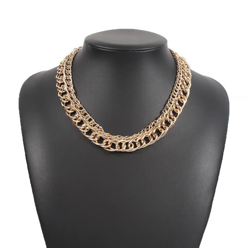 Multi-layer chain element clavicle chain versatile creative fashion necklace retro cold personality necklace