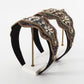 F4648 trendy color diamond light luxury headband tiktok baroque national exaggerated heavy industry headband
