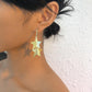 E9964 Personality five-pointed star earrings simple niche design fashion earrings retro temperament long earrings