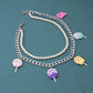 Jewelry Fashion Creative Bow Knot Lollipop Pants Chain Cartoon Cotton Candy Double Layer Pearl Waist Chain