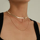 Jewelry Snake Bone Beads Multilayer Necklace Female Simple Fashion Personality Alloy Necklace