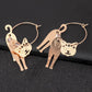 Simple fashion cat earrings personalized creative small animal earrings jewelry