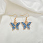 Jewelry Drip Oil Butterfly Earrings Female Retro Fashion Creative Earrings