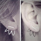 Jewelry Simple Fashion Hollow Lotus Flower Stud Earrings Women's Creative Nail Earrings Earrings
