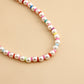 Jewelry Popular Imitation Pearl Color Soft Pottery Necklace Necklace Women's Street Shoot Pearl Necklace