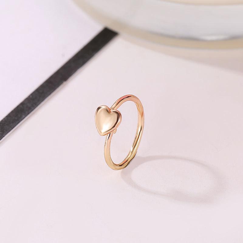 Creative small peach heart nose clip heart-shaped earrings without pierced earrings simple personality love ear bone clip female