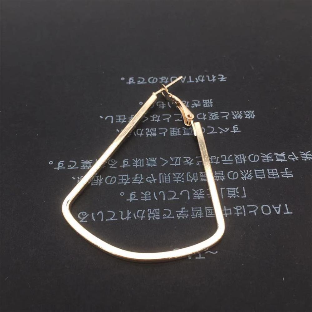 Fashion Exaggerated Water Drop Earrings Simple Geometric Earrings Female Ear Hanging Earrings