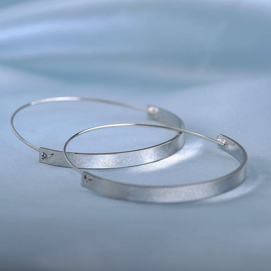 Fashion OL semi-circle circle ins geometric earrings simple atmospheric texture versatile earrings