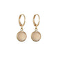 Fashion personality earrings female retro ethnic jelly color earrings French simple earrings