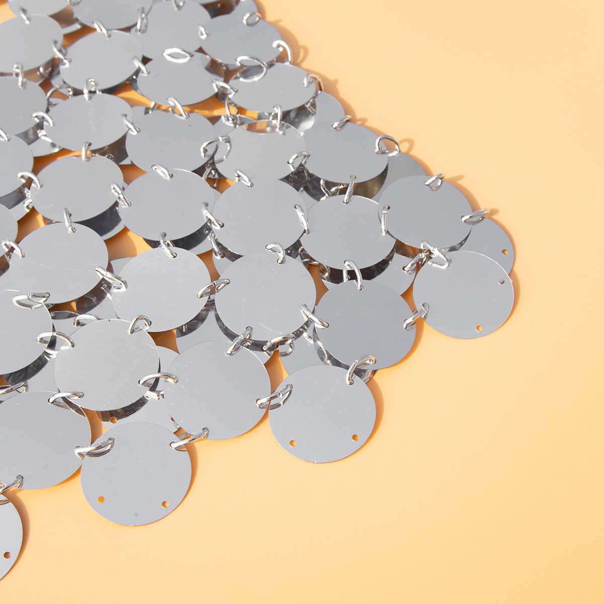 Jewelry Sexy Sequin V Neck Vest Handmade Dress Chain Night Shiny Disc Body Chain