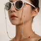 Jewelry fashion color mix and match bead glasses chain ladies transparent rice beads handmade wear