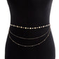 Jewelry punk hip-hop simple multi-layer body chain female retro temperament butterfly multi-layer waist chain