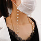 Mask anti-lost hanging chain fashion round pearl handmade chain multi-purpose sweater chain mask glasses chain