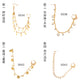 Jewelry creative metal star-shaped earrings national imitation pearl sequins tassel earrings nose clip