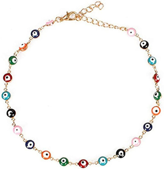 Devil Eye Bracelet Trend Candy Color Bracelet Necklace Jewelry