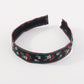 F5297 Retro Xiaoxiang color contrast temperament headband creative simple fashion fabric embroidery floral headband