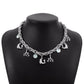 N185ZA Exaggerated Trendy Personality Clavicle Necklace Metal Dolphin Branch Creative Small Necklace Hand Jewelry